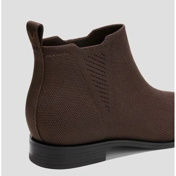 Vivaia Ryan Slip-on Square Toe Ankle Chelsea Boot Choc Brown Womens US7/EU37.5 - Picture 6 of 14